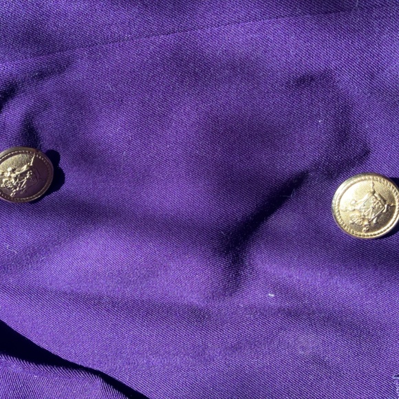 Vintage Talbots Purple Wool Pantsuit Size 12 Pants & Blazer/Jacket set - Picture 7 of 16